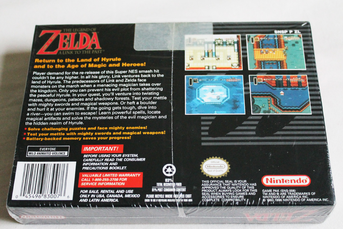 Zelda: A Link To The Past – SNES – NTSC – Collecting Hut